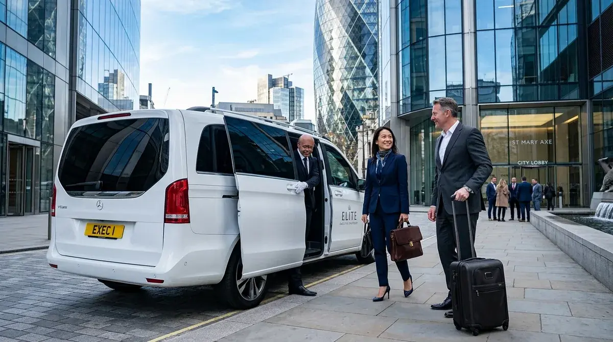 Corporate executive chauffeur-driven transport